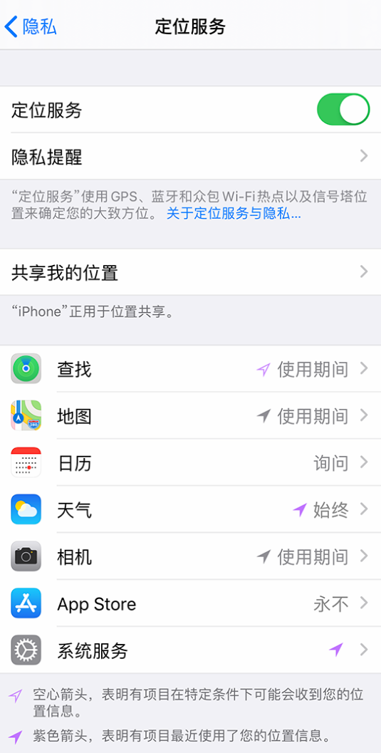 宝兴苹果手机维修分享iPhone 状态栏中时间显示为蓝色图标是什么情况 